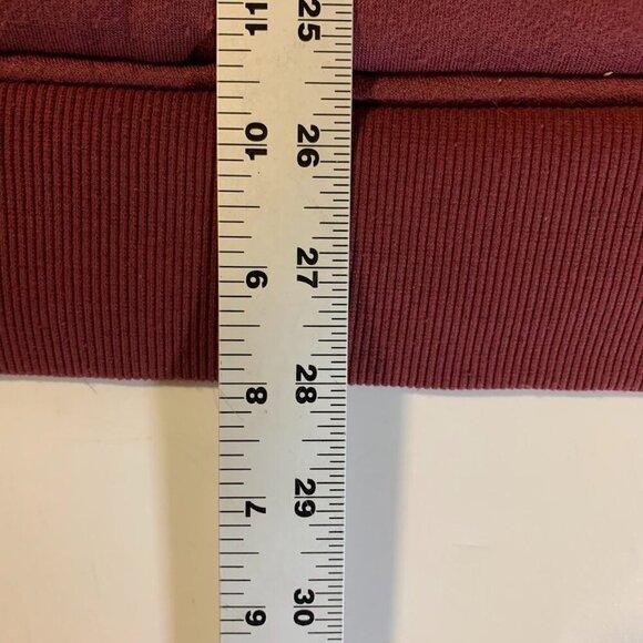 Athleta‎ Reversible Sherpa 511866 Maple Red Hooded Sweatshirt Size S - Picture 12 of 12